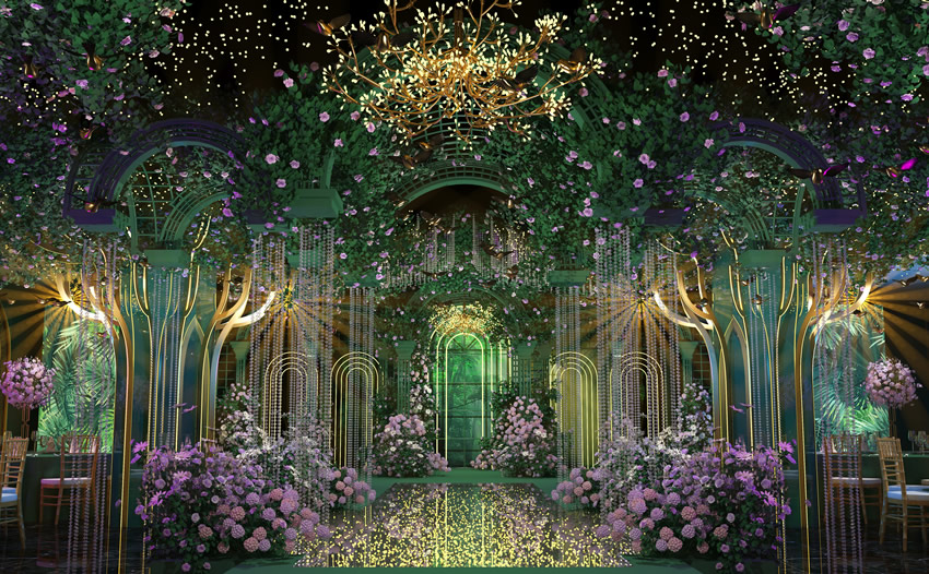 炉霍奇妙森林婚礼堂效果展示